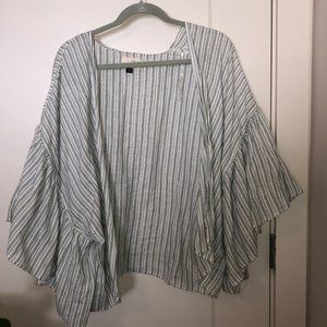 Light Striped Blue and White Cardigan